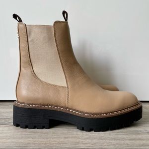 Sam Edelman Laguna Chelsea Boot Lugged Sole Leather Waterproof Slip On Women’s 7